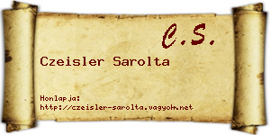 Czeisler Sarolta névjegykártya